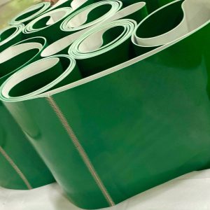 Băng tải PVC xanh đóng đinh xương cá